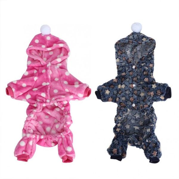 

dog apparel jumpsuits autumn winter pet hoodies clothes jump suit warm pajamas clothing for dogs cats