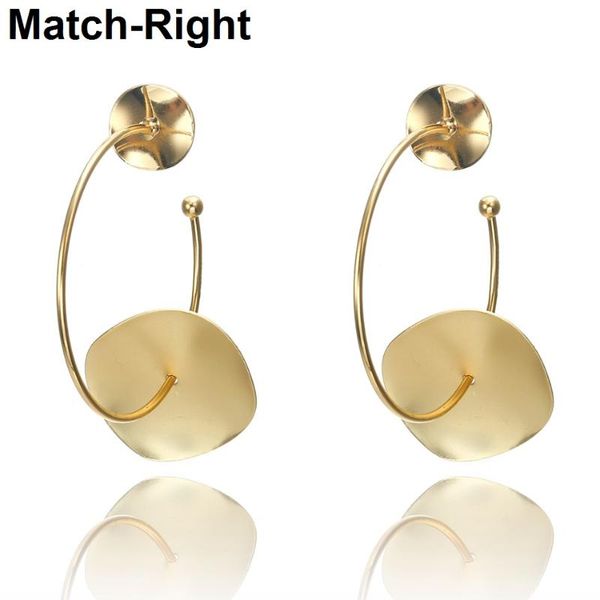 

women gold silver color hoop earrings statement circle earring fashion jewelry gifts for pendientes brincos sp577 charm, Golden