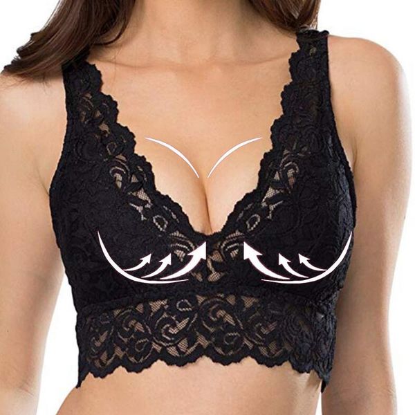 

bras summer women bra beauty back solid color lace without rim breathable sport bralette comfortable underwear, Red;black