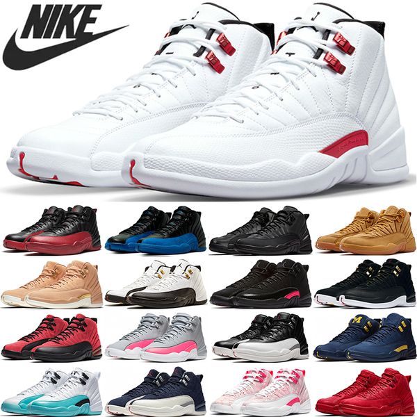 

nike air jordan 12 twist university gold basketball shoes indigo taxi black white dark concord flu game ice cream michigan gym red a3 mens t