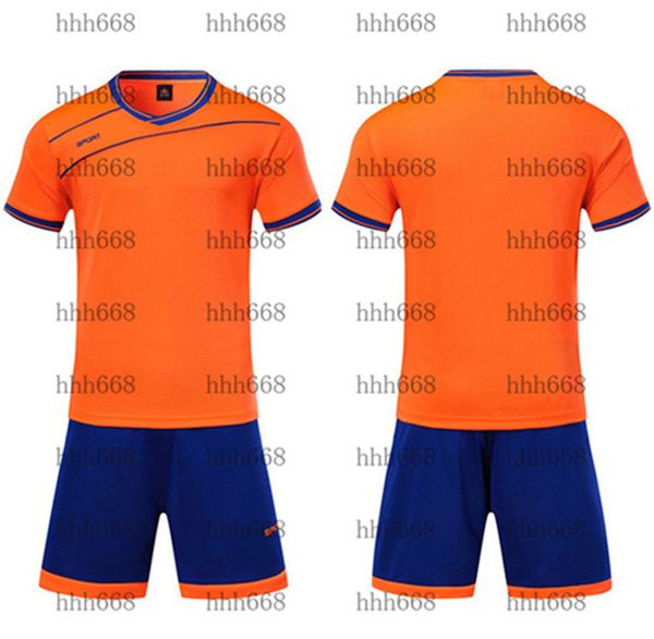 

2021 010248 football wear sets tracksuit short sleeve match training suit children's team jersey number logo customization 23, Black;white