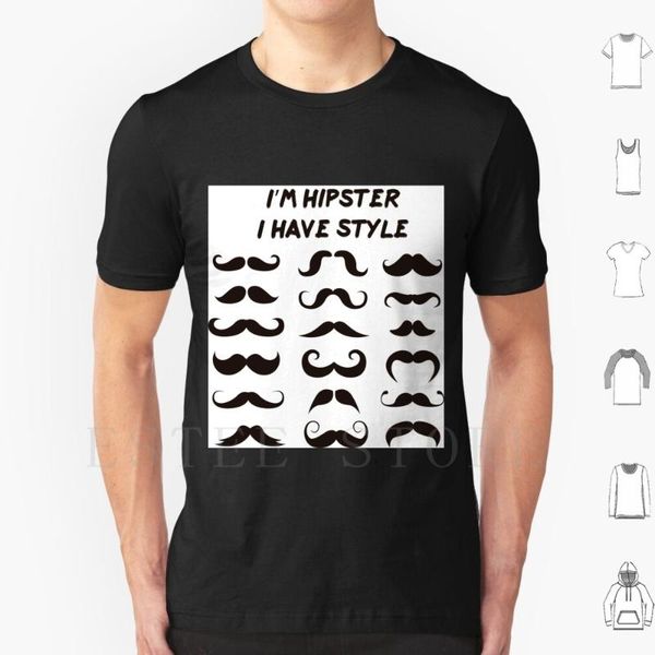

men's t-shirts hipster style t shirt men cotton 6xl beard moustache, White;black