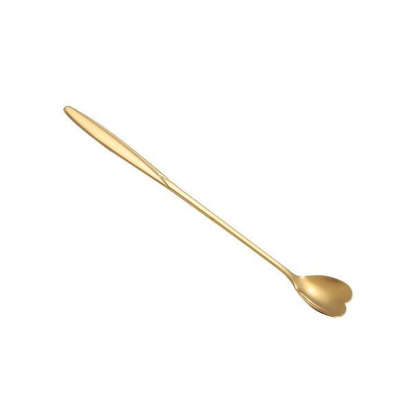 

spoons 5 pcs stainless steel flower spoon long handle cherry blossom golden small creative rose coffee dessert stirring