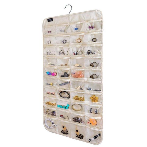 

storage boxes & bins bra bag 80pockets clear hanging socks underwear rack hanger organizer w508