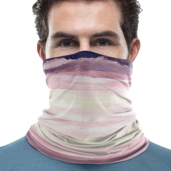 

scarves abstract watercolor style multipurpose scarf mens ladies rectangular custom neck gaiter magic, Blue;gray