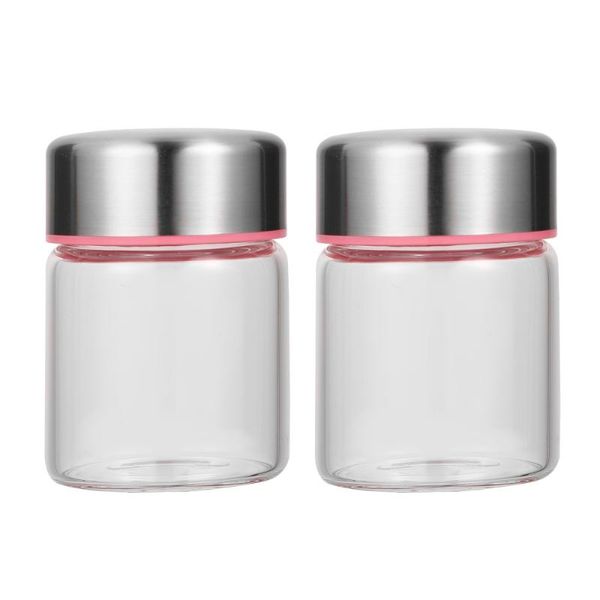 

2pcs honey containing bottles pickles jars with lid (random pattern)