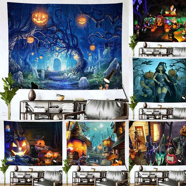 

new halloween short plush super soft tapestry home decoration tapestry
