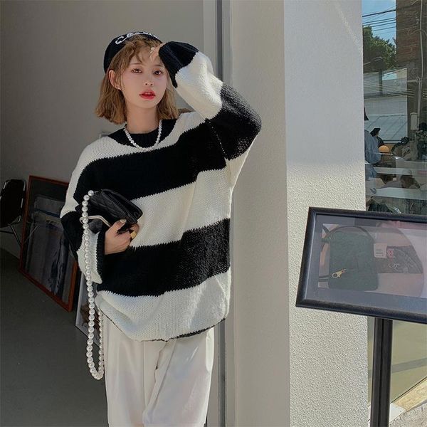 

women's sweaters real s cost-effective autumn and winter korean chic each person has a simple piece, White;black