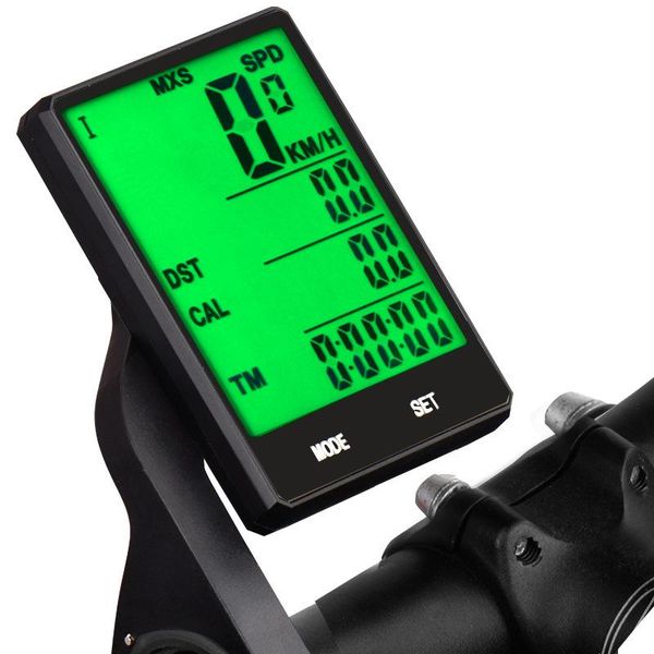 

bike computers waterproof 20 functions wireless and wired odometer bicycle computer cycling speedometer 2.8'' large screen