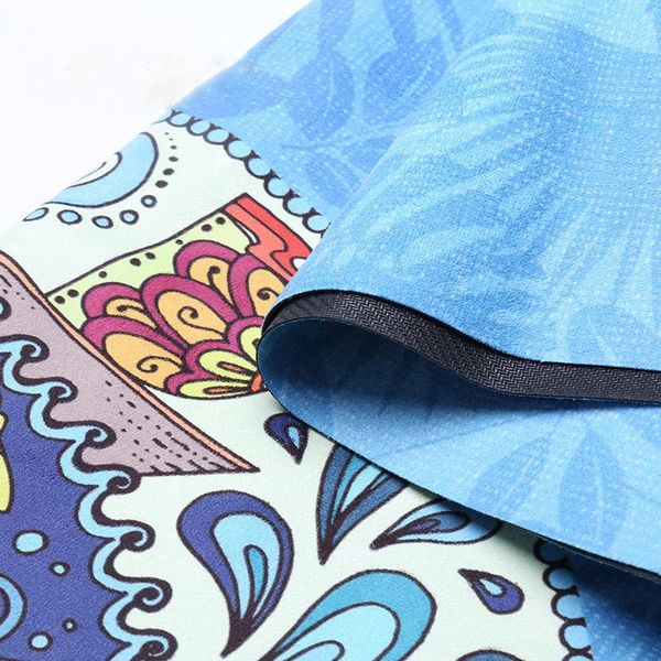 

yoga mats high temperature mat non-slip thin natural rubber suede portable folding fitness
