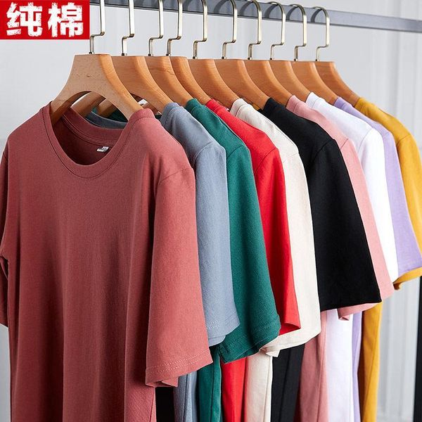 

women's t-shirt tee shirt 14 solid color basic women casual o neck short sleeve harajuku summer korean loose white tshirt plus size