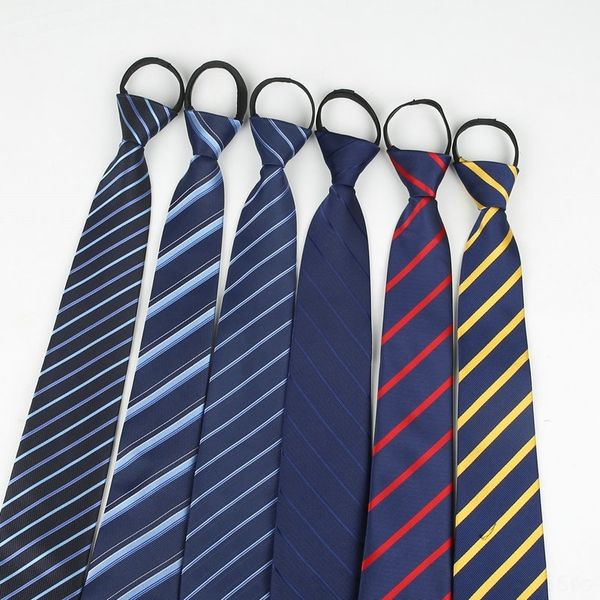 

ja24 tie men's dress business bridegroom shirt zipper marriage student female professional neck ties shirt red black blue convenient zi, Blue;purple