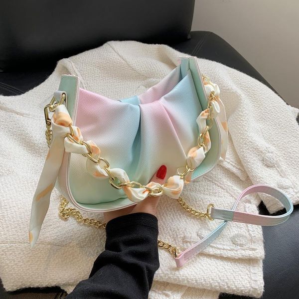 

shoulder bags bag female summer 2021 trend fashion chain handbag fold cloud messenger