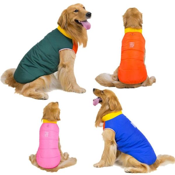 

dog apparel warm pet clothes golden fur frontier husky autumn winter vest jacket coat clothing for medium large dogs supplies