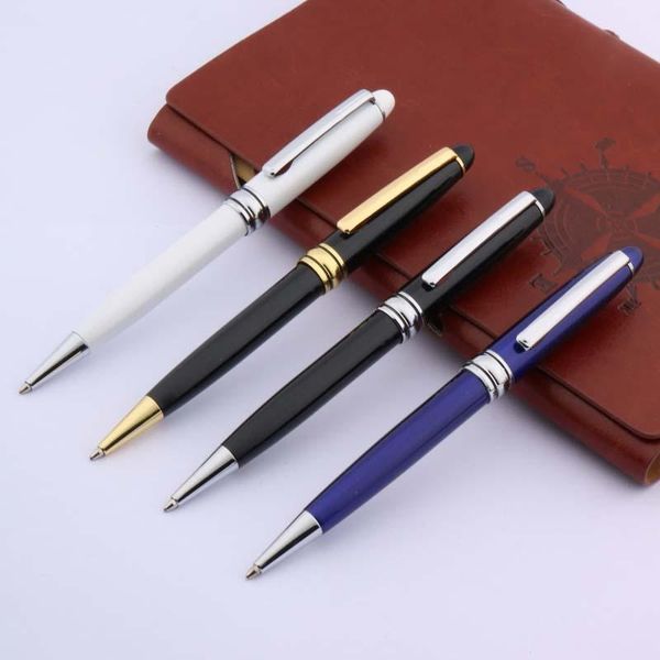 

classic black white stripes metal golden silver piece ballpoint pen pens, Blue;orange