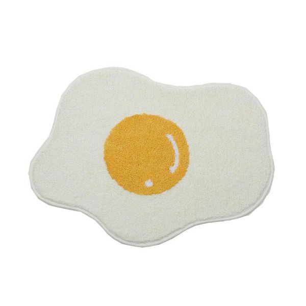 

bath mats cartoon egg bathroom rug funny entrance carpet area rugs kitchen bedroom floor welcome doormat kawaii room decor