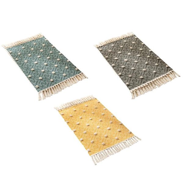 

carpets bohemian rugs carpet with tassel woven mat indoor throw runner