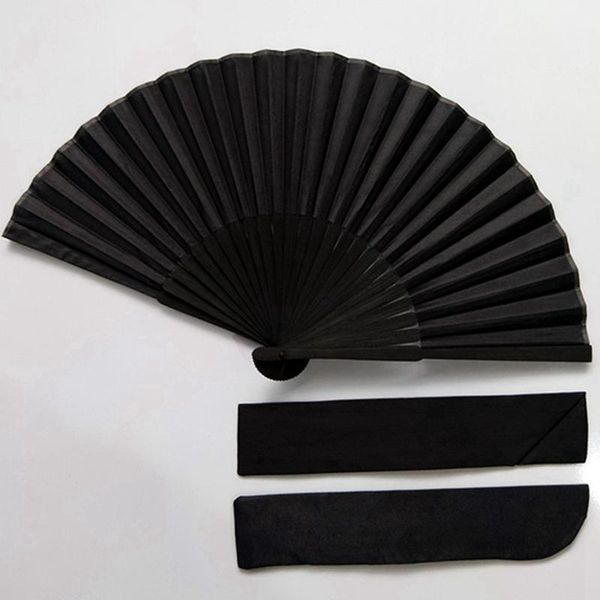 

chinese style black vintage hand fan folding fans dance wedding party favor other home decor