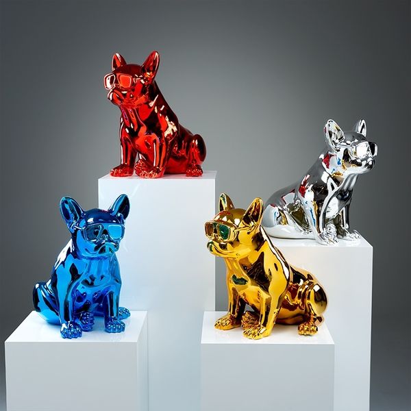 

bulldog model props creative floor big dog office desksmall animal decorations