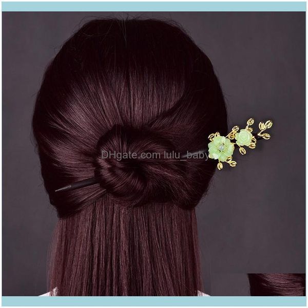 

hair jewelryhair clips & barrettes wood hairpin ancient chinese for women handmade sticks fork wedding aessories vintage jewelry drop delive, Golden;silver