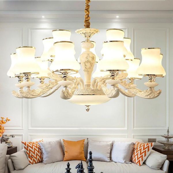 

luxury zinc alloy led chandelier lighting living room glass pendant chandeliers lights dining hanging lamp fixtures