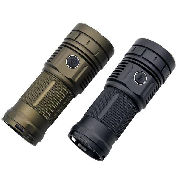 

flashlights torches haikelite hk04 4 x xhp50.2 13000lm 750m anduril ui bright waterproof torch for camping lantern lamp spotlight