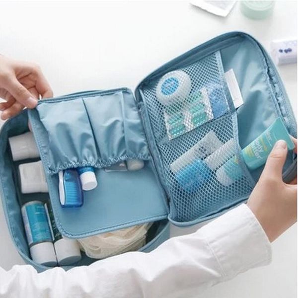 

storage bags 1 pcs multicolor simple travel bulk wash bag cosmetic pouch multi-purpose for man and woman