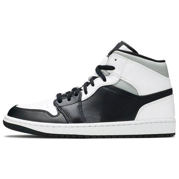 

men women basketball shoes jumpman 1 1s mid white shadow sneakers original box