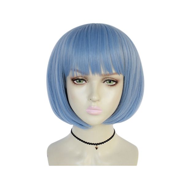 

danganronpa v3: the end of gekkougahara miaya short wig cosplay costume dangan ronpa synthetic hair halloween party wigs, Black