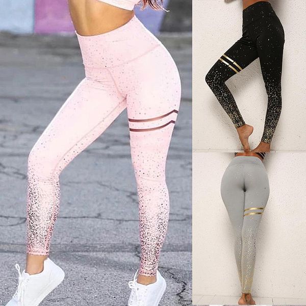

women's leggings women sport fitness legging gym high waist femme energy fat control running push up workout sports stretchy pants, Black