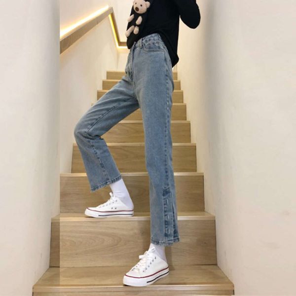 

large summer spring slightly fat sister mm street thin pants fashion, Blue