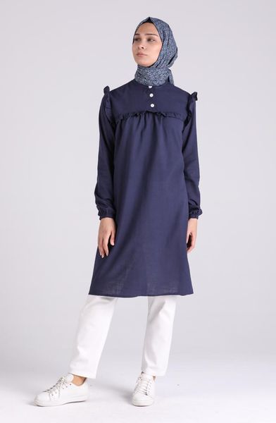 

women's blouses & shirts minahill navy blue tunic 0024-04, White