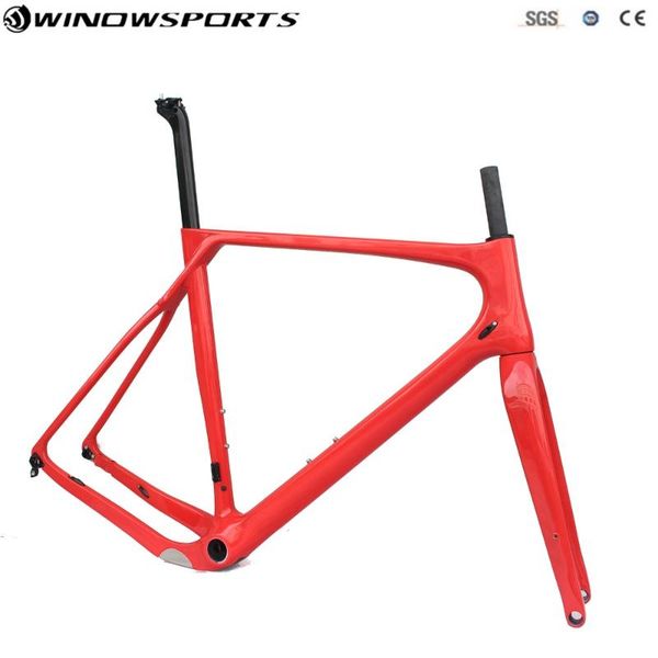 

bike frames 2021 disc carbon gravel frame full bicycle road cyclocross frameset