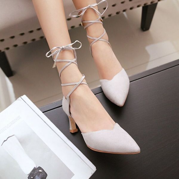 

2021 cross-straps european american stiletto pointed sandals womens shoes pumps1, Black