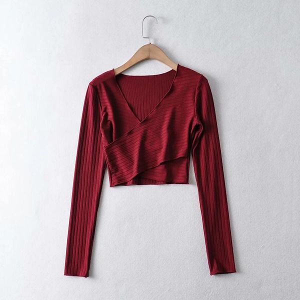 

women's polos glamorous uÂ neck polyester longÂ sleeve crop length tees dlsy384, White