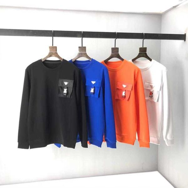 

eu size men's sweater suit hooded casual fashion color stripe printing asian size wild breathable long sleeve 3lm t-shirts, Black