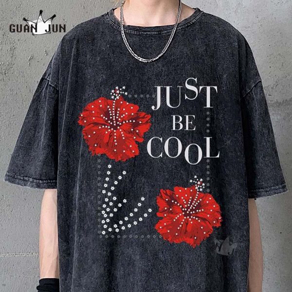 

men's t-shirts streetwear men women washed tshirts chic oversized t shirts graphic harajuku short sleeve cotton retro shirt, White;black