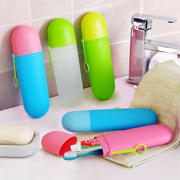 

Portable Toothpaste Holder Cup Travel Toothbrush Box Cartridge Protector Sleeve Box Bathroom Products Wash Toothbrush Container