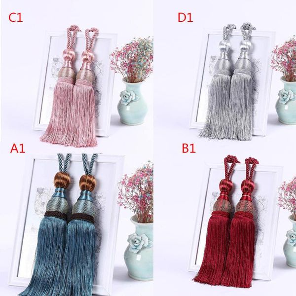 

other home decor 2x curtain tassel straps gold mesh ball trim hanging retro polyester yarn