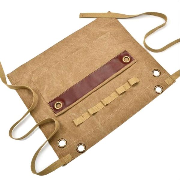 

aprons tool apron for kitchen&garden,canvas half-waist with 2 pockets,adjustable waterproof men&women