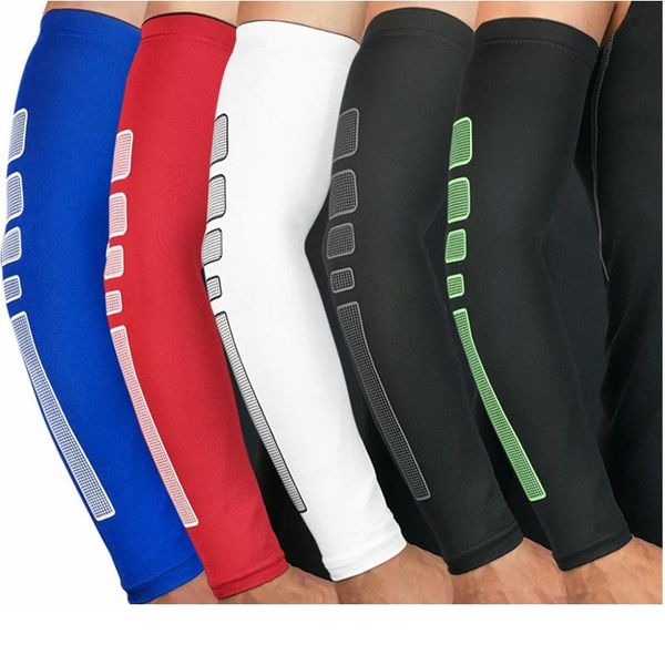 

sports gloves 1pair spandex breathable arm support compression quick dry warmers protection running cycling fitness sleeves f53, Black