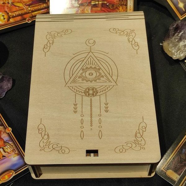

storage bottles & jars egyptian the eye of horus wooden tarot box religious wedjat cards