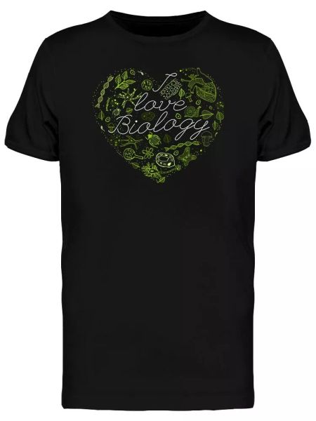 

I Love Biology Men's Tee -Image by Shutterstock, White;black
