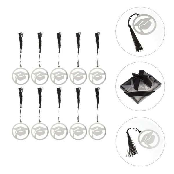 

party favor 10pcs creative metal bookmarks doctoral delicate