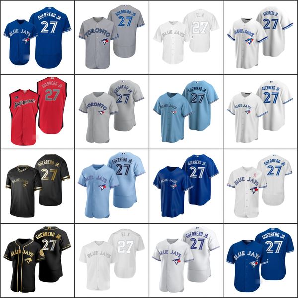 

toronto blue jays men 27 vladimir guerrero jr women youthjersey, Black;red
