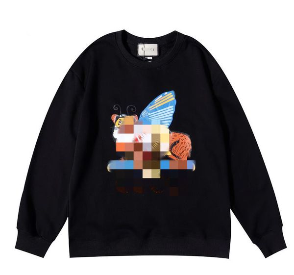 

men womens hoodies mens fashion hoodie letters print winter pullover sweatshirt solid color long sleeve casual streetwear clothing, Black