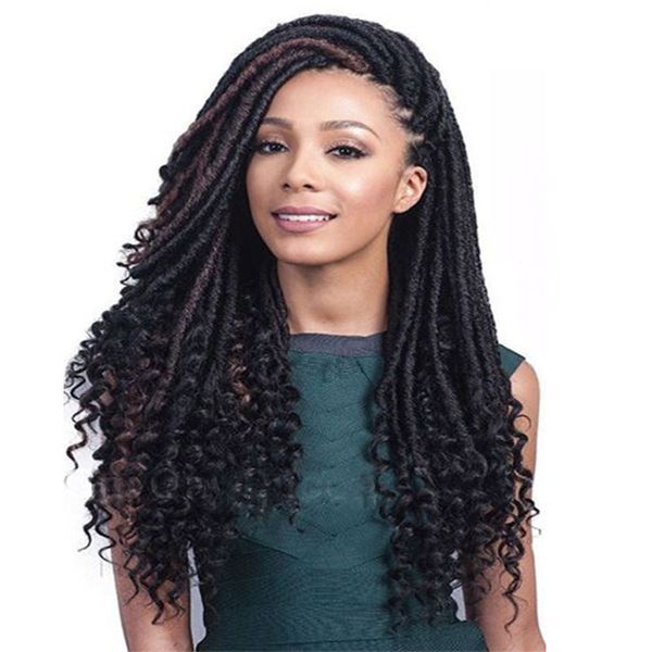 

synthetic crochet braids hair end curly hair extensions ombre color 24 roots/pack kanelalon fiber twist 100g/pack 20 inch, Black
