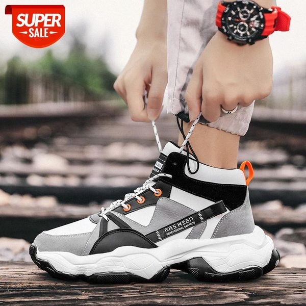 

winter high-men's shoes trend sports and leisure running old fashion ins #b597