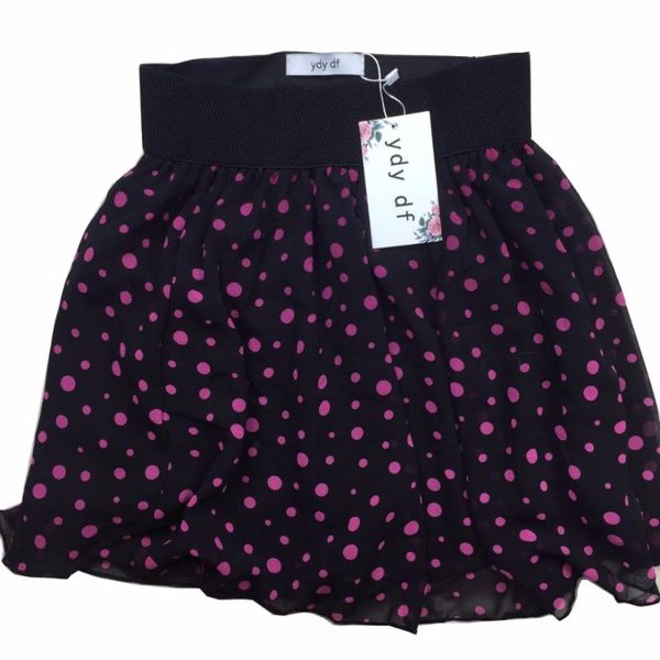 

skirts ydy df, summer women clothing,print chiffon short skirt, Black