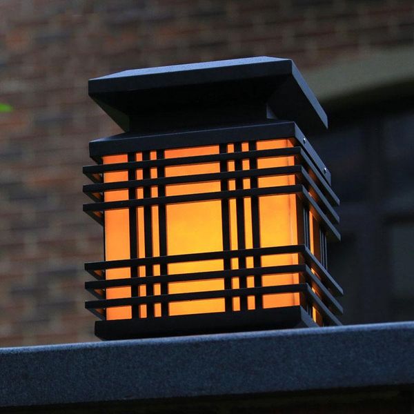 

lawn lamps waterproof outdoor gazabo pillar lamp, villa garden courtyard fence chapiter lamp wcs-ocl0017